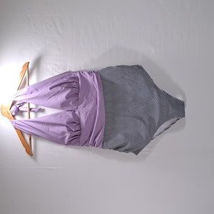 Zoila size 5 maternity one piece. NWT. Ties at neck. Removable bra inserts.